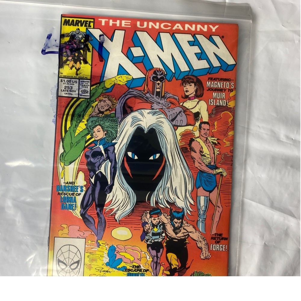 The Uncanny X Men Comic Book Issue 253 Marvel‎ Comics 1989